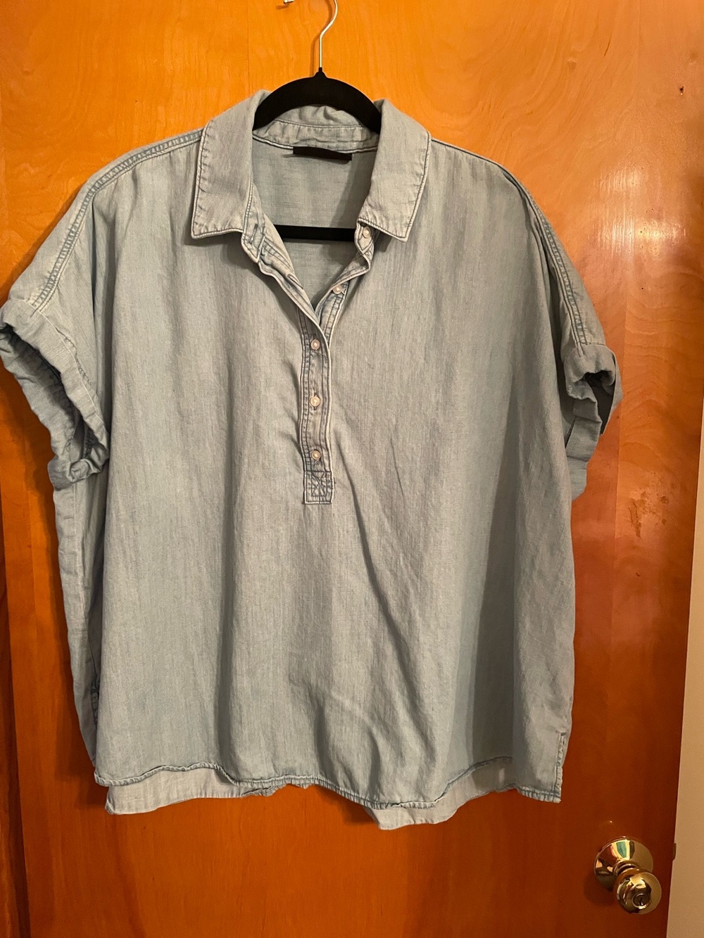 Lane Bryant Light Blue Denim Top 18/20